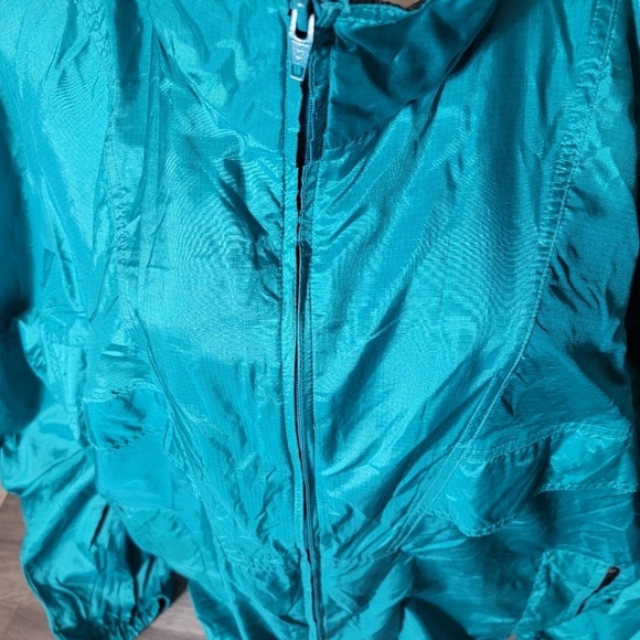 Vintage OBERMEYER Teal Jacket Size 3X Skiwear Vented Full Zip Oversize Parachute - Picture 14 of 16
